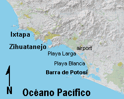 Mapas de la regi&oacute;n de Zihuatanejo-Ixtapa